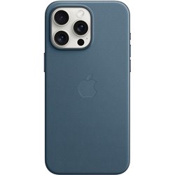 Coque iPhone 15 pro max pomme finetissé bleu pacifique magsafe