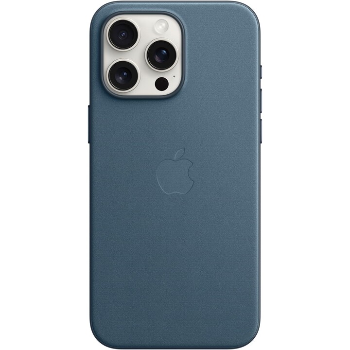 iPhone 15 pro max case apple finewoven pacific blue magsafe