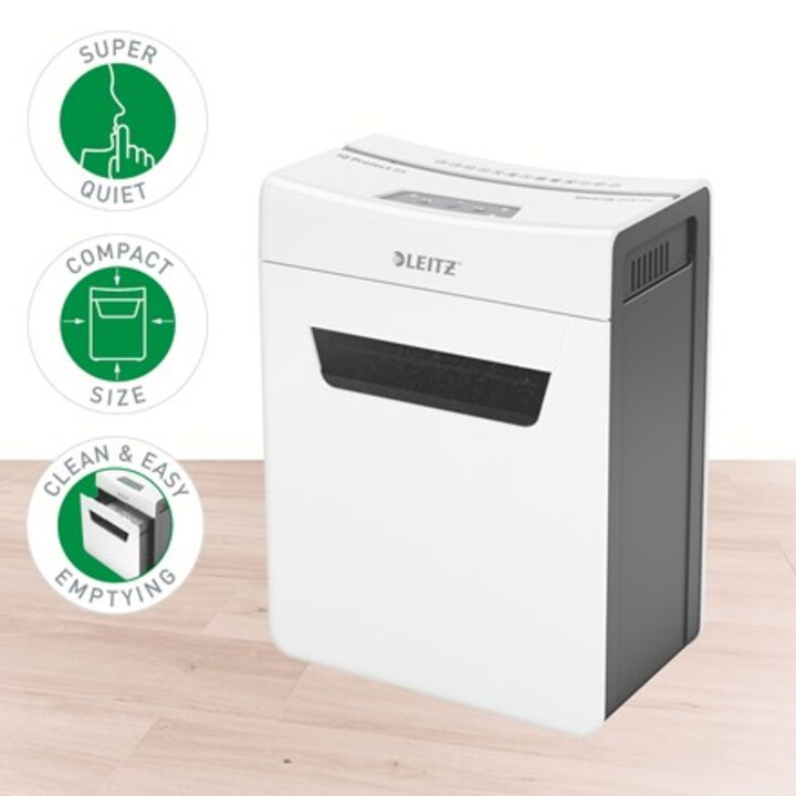 Leitz 80910000 triturador de papel Gris, Blanco