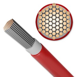 Qoltec 53852, Solar Photovoltaic Cable 6mm² and 100m Length for High Resistance Solar Power Systems, Red