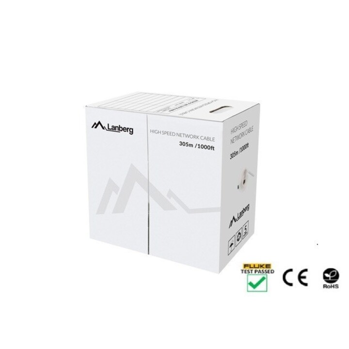 CAVO LANBERG UTP CAT.5E CAVO 305M CU ARANCIO FLUKE