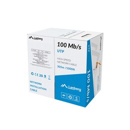 CAVO LANBERG UTP 100MB/S 305M CCA CAVO ARANCIONE