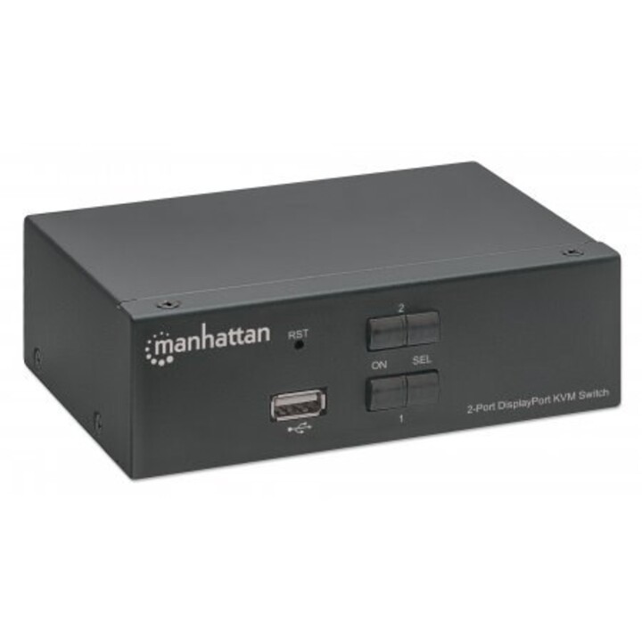 Manhattan 153546 interruptor KVM Negro