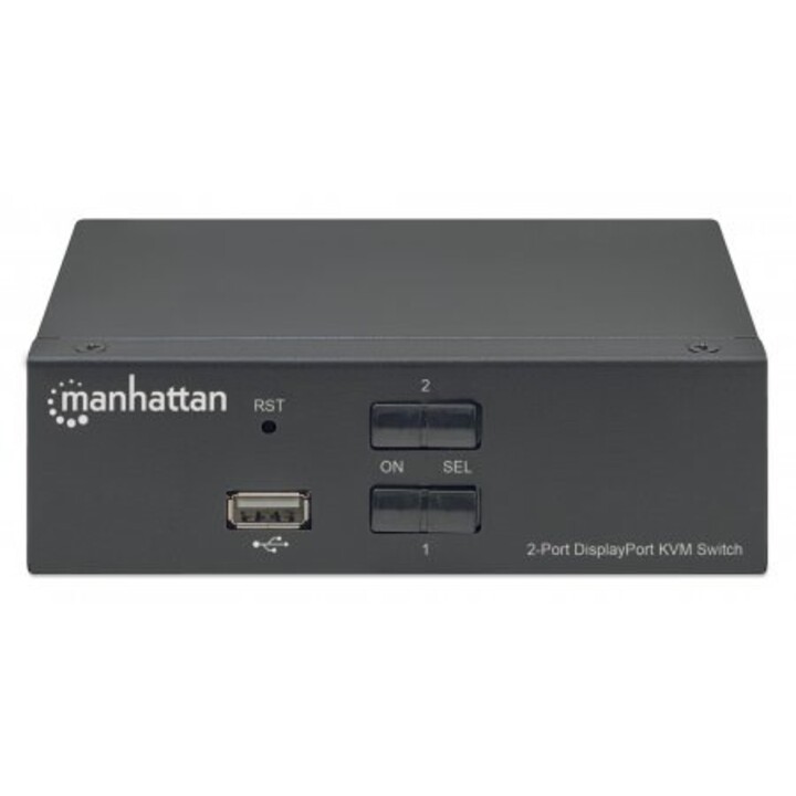 Manhattan 153546 interruptor KVM Negro
