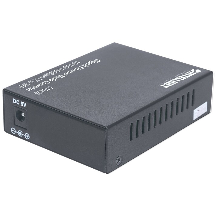 Intellinet 510493 convertisseur de média 1000 Mbit/s Noir