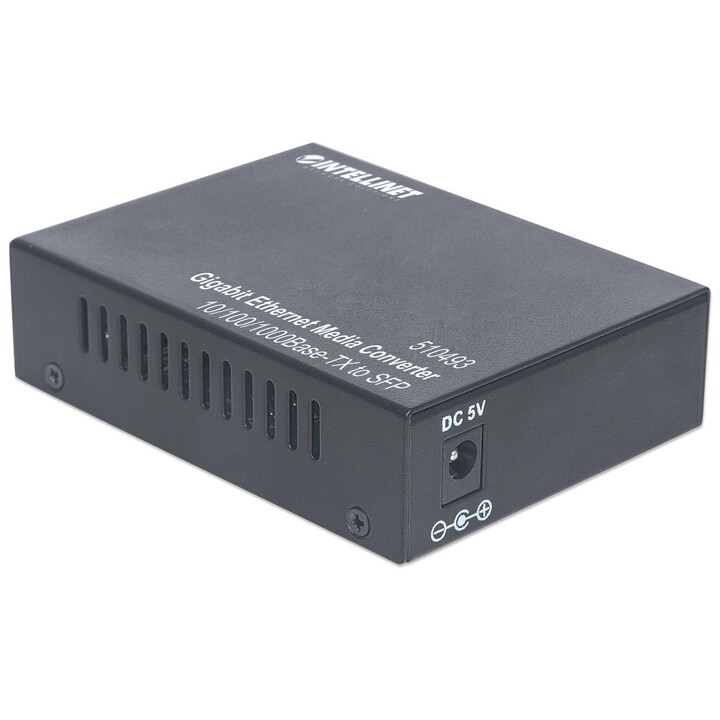 Intellinet 510493 convertisseur de média 1000 Mbit/s Noir
