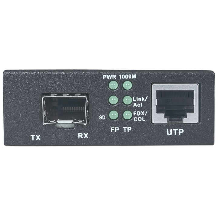 Intellinet 510493 convertisseur de média 1000 Mbit/s Noir