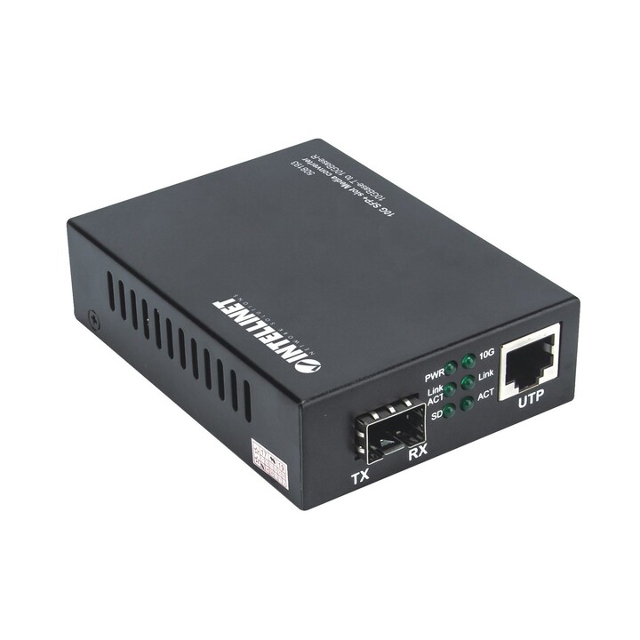 Intellinet 508193 convertisseur de média 10000 Mbit/s Noir