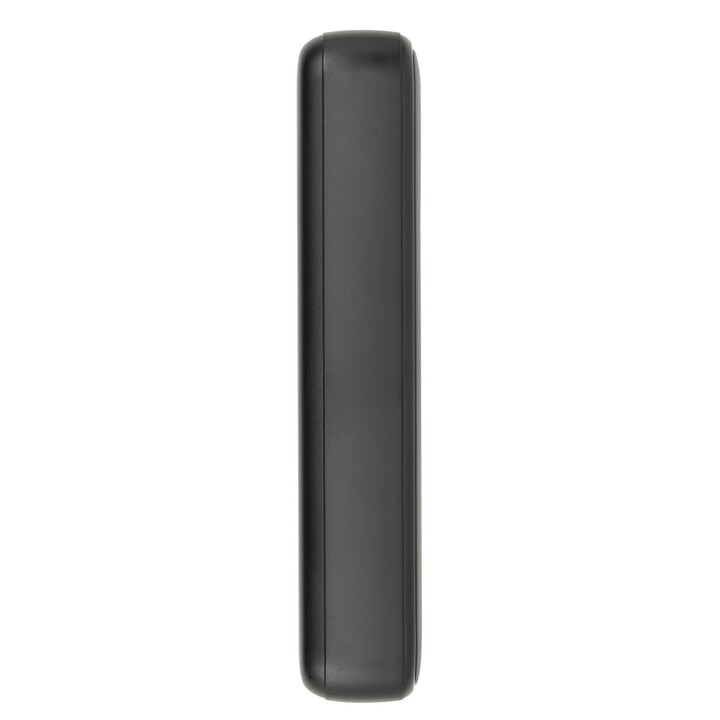 Powerbank RIVACASE 20000 mAh USB-C 20W + LCD negro (1x I/O USB-C PD 18W / PD 20W, 2x USB-A QC 3.0 18W, LCD, negro)