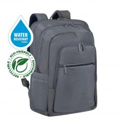 RIVACASE 7569 Mochila para portátil 17,3" Alpendorf ECO, gris, material impermeable, eco rPet, bolsillos para smartphone, docume