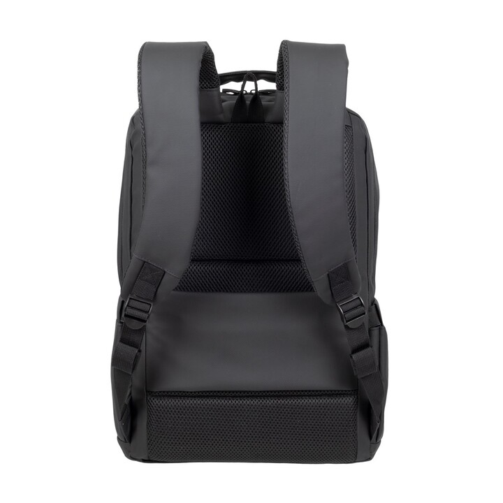 Mochila RIVACASE 8435 para portátil de 17,3" Tegel ECO, negra, material impermeable, eco rPet, bolsillos para smartphone, docume