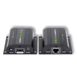 Techly IDATA EXT-E70I extensor audio/video Transmisor y receptor de señales AV Negro