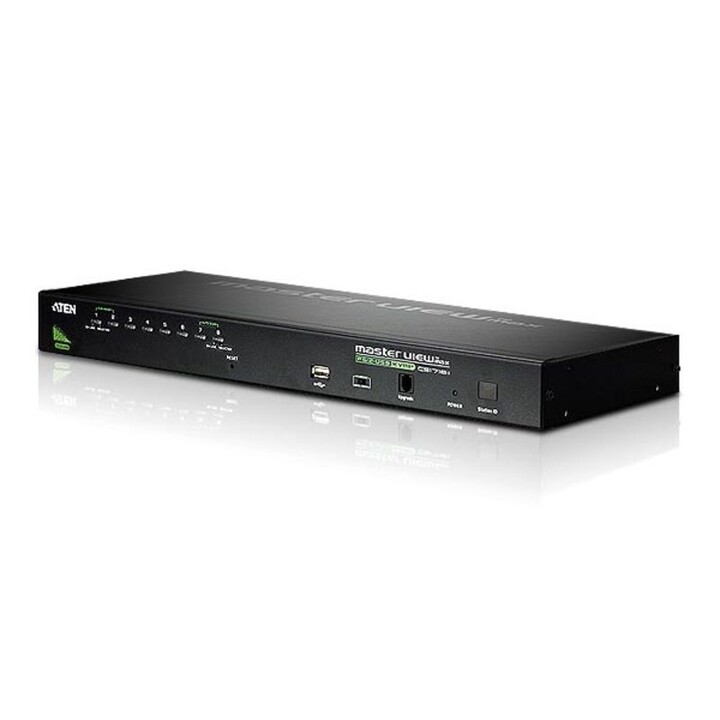 ATEN 8-Port PS/2-USB VGA KVM Switch with Daisy Chain Port and USB Peripherals