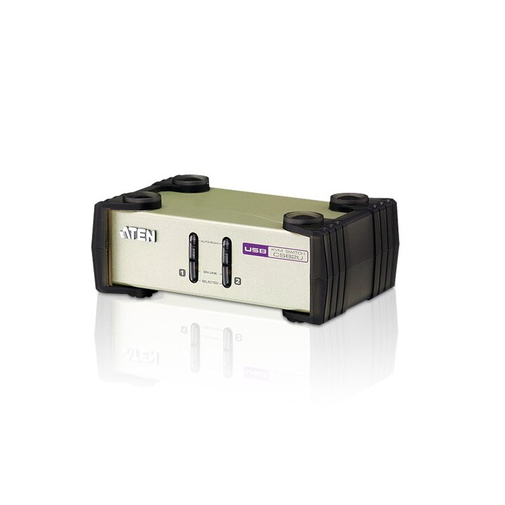 ATEN 2-Port VGA PS/2-USB KVM-Switch