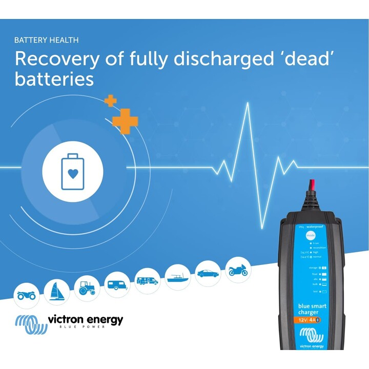 Cargador de baterías de plomo-ácido Victron Energy 12 V 4 A (BPC120433064R)