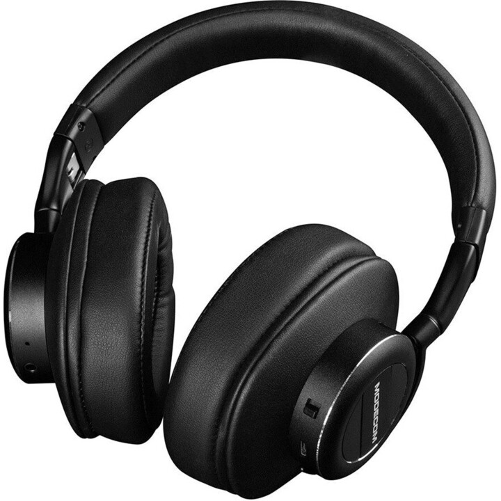 Fone de ouvido e capacete Modecom S-MC-1001HF Fones de ouvido com fio Faixa de cabeça Música Bluetooth Preto