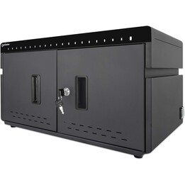 Manhattan 715959 Portable Device Cart and Cabinet Management and Charging Cabinet for Portable Devices Black