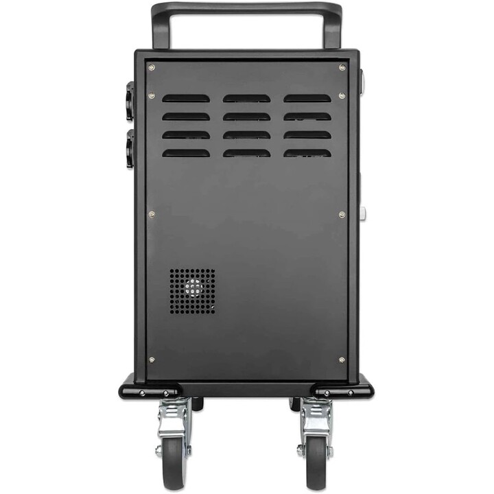 Manhattan 716000 Chariot et armoire pour appareils portables Chariot de gestion et de chargement des appareils portables Noir
