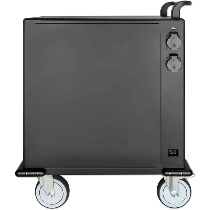 Manhattan 716000 Chariot et armoire pour appareils portables Chariot de gestion et de chargement des appareils portables Noir