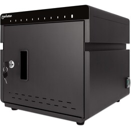 Manhattan 715942 Chariot pour appareils portables et armoire de gestion et de chargement pour appareils portables Noir