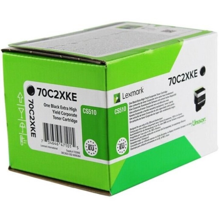 Lexmark 702XK toner cartridge 1 pc(s) Original Black