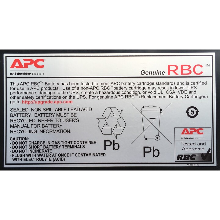 APC RBC4 battery for UPS system Sealed Lead Acid (VRLA)