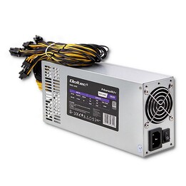 Qoltec 50350 Fuente de alimentación 1850W PCI-E| 80 más platino | Minero de juegos