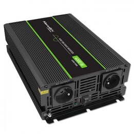 Adaptador de energia e inversor Qoltec Monolith Auto 4000 W Preto