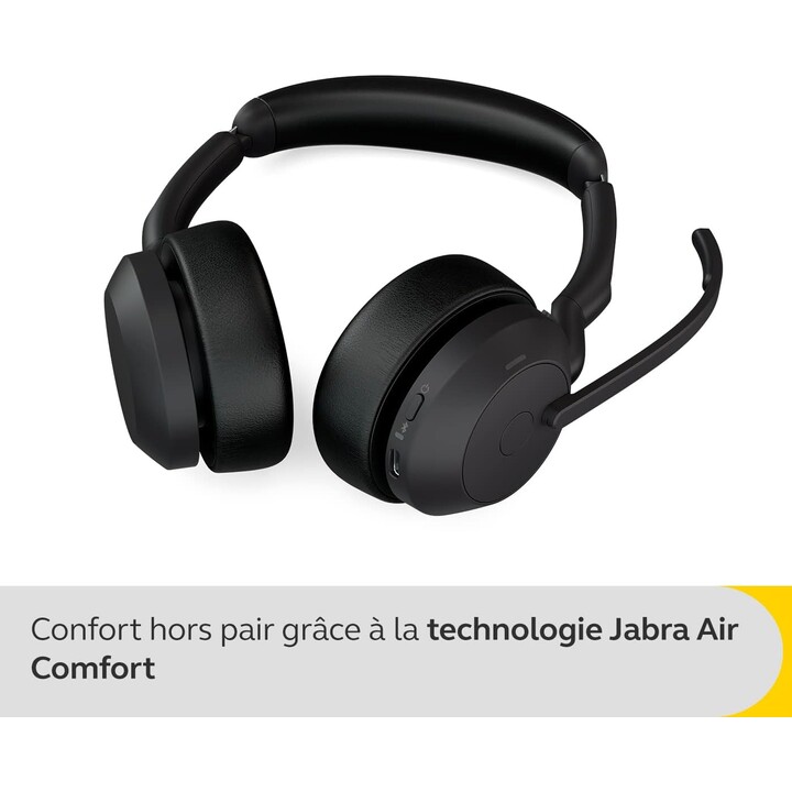 Jabra Evolve2 55 MS Stereo Link 380 USB-C con base di ricarica