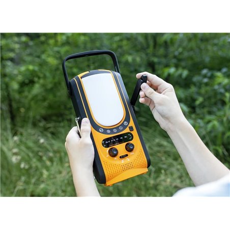 Extralink Power Ranger EPS-6000 | Power Bank | 6000mAh, FM Radio, LED Light, Dynamo, Solar Panel