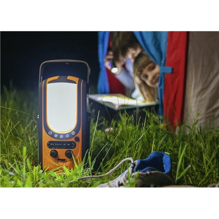 Extralink Power Ranger EPS-6000 | Power Bank | 6000mAh, FM Radio, LED Light, Dynamo, Solar Panel