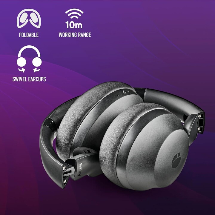 NGS Arctic Shake Wireless Headphones/ with Microphone/ Bluetooth/ Black