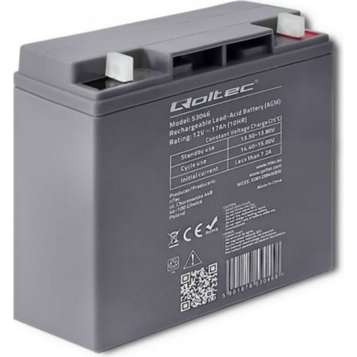 Boîte de module de batterie Qoltec | 17Ah | 12kW