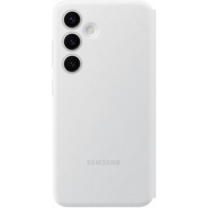 Custodia a portafoglio Samsung Smart View per Galaxy S24 (bianco)