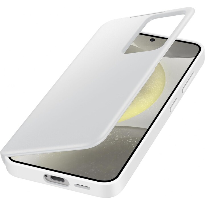 Funda tipo billetera Samsung Smart View para el Galaxy S24 (blanco)