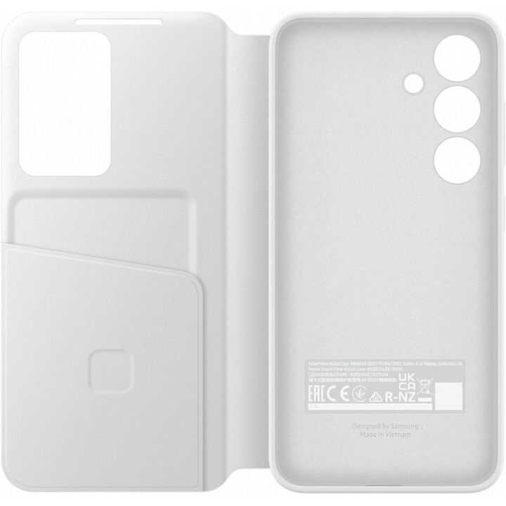 Capa carteira Samsung Smart View para Galaxy S24 (branca)