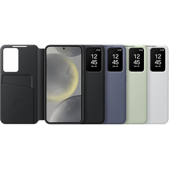 Custodia a portafoglio Samsung Smart View per Galaxy S24 (bianco)