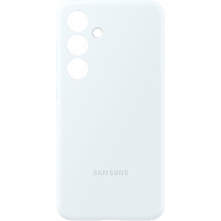 Capa de silicone Samsung para Galaxy S24 (branca)