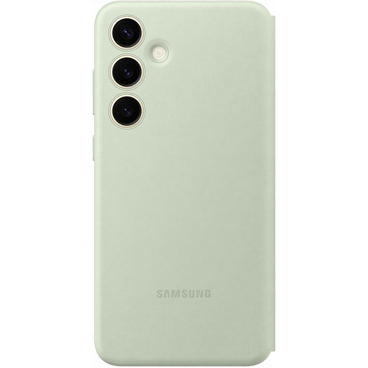 Funda tipo billetera Samsung Smart View para el Galaxy S24+ (verde claro)