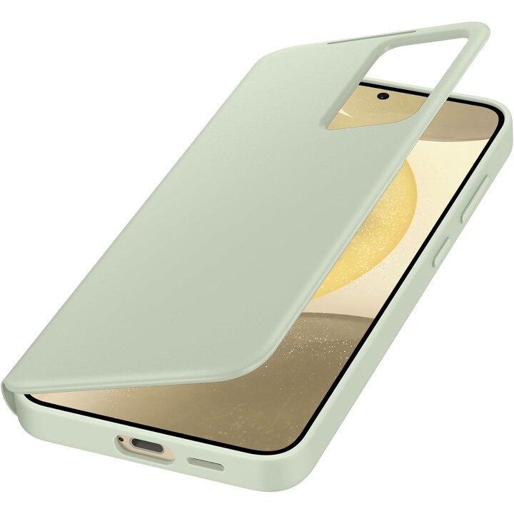 Funda tipo billetera Samsung Smart View para el Galaxy S24+ (verde claro)