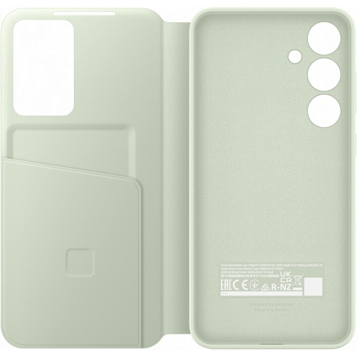 Custodia a portafoglio Samsung Smart View per Galaxy S24+ (verde chiaro)