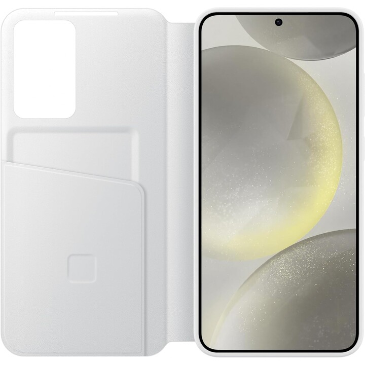 Custodia a portafoglio Samsung Smart View per Galaxy S24+ (Bianco)