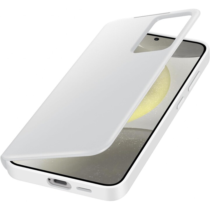 Custodia a portafoglio Samsung Smart View per Galaxy S24+ (Bianco)