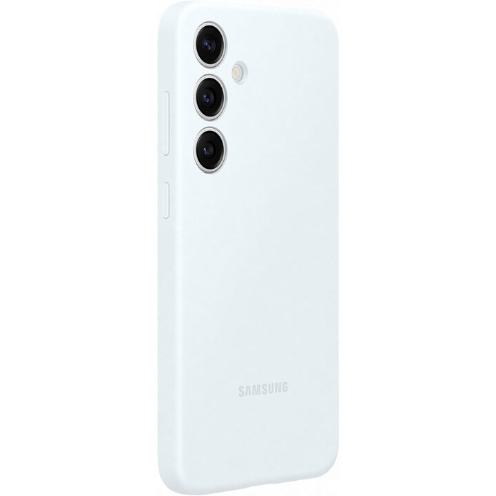 Custodia in silicone Samsung per Galaxy S24+ (Bianco)