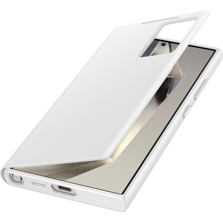 Samsung Smart View Wallet Case for the Galaxy S24 Ultra (White)