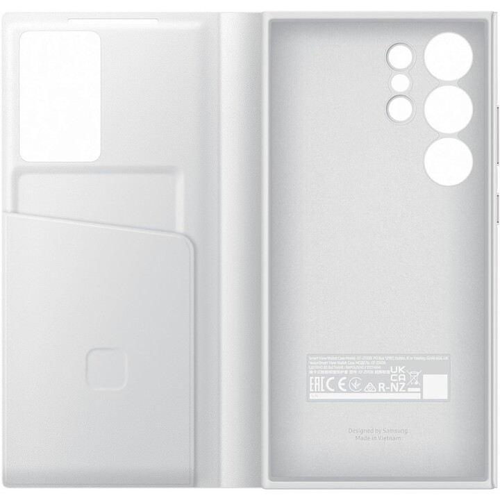Samsung Smart View Wallet Case for the Galaxy S24 Ultra (White)