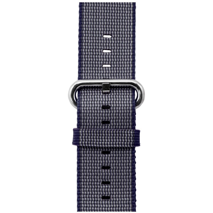 Bracelet Unotec pour apple watch 42/44/45/49mm nylon bleu foncé