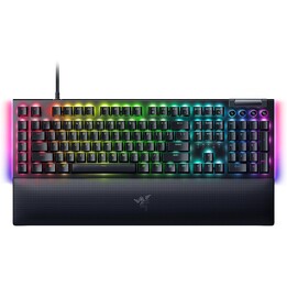 Razer BlackWidow V4 Razer Synapse enabled; 5052 Aluminum Alloy Top Case; 6 dedicated macro keys; 2-side underglow; Up to 8,000H