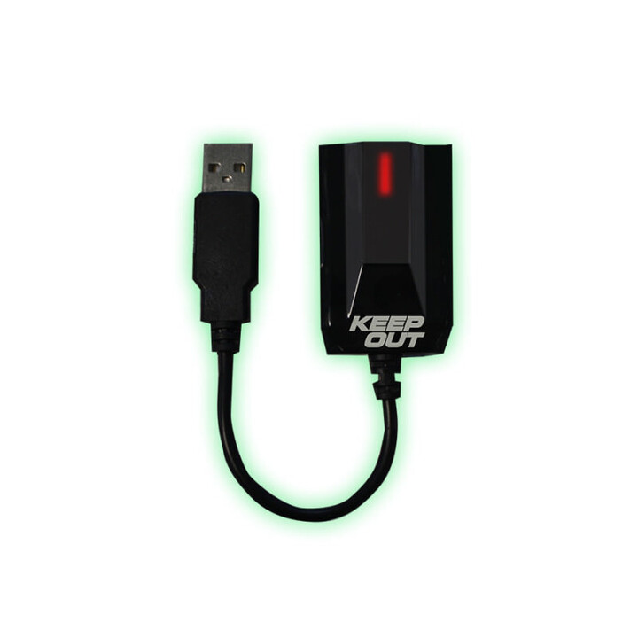 KEEPOUT HXADAP USB sound card 7.1 black