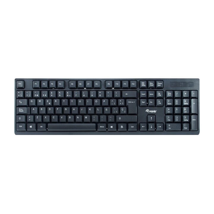 TECLADO + RATON EQUIP WIRELESS 2.4GHZ NEGRO